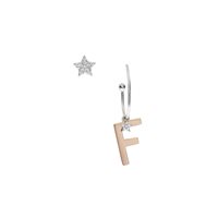 Boucles d'oreilles Comete Femme Costellation in Argent Zircone ORA153